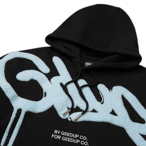 Geedup Handstyle Hoodie 'Black/Baby Blue' (24)