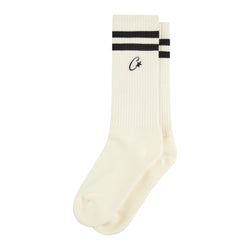 Corteiz Patch Socks 'White / Black' (SS24)