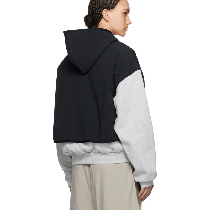 FEAR OF GOD ESSENTIALS Bonded Hoodie 'Gray & Black' (SS24)