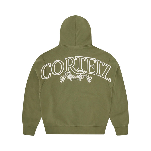 Corteiz Superior Royale Zip Hoodie 'Olive' (SS24)