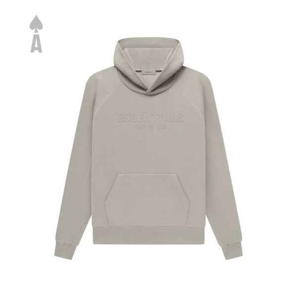 FEAR OF GOD ESSENTIALS Waffle Raglan Hoodie 'Seal' (SS23)